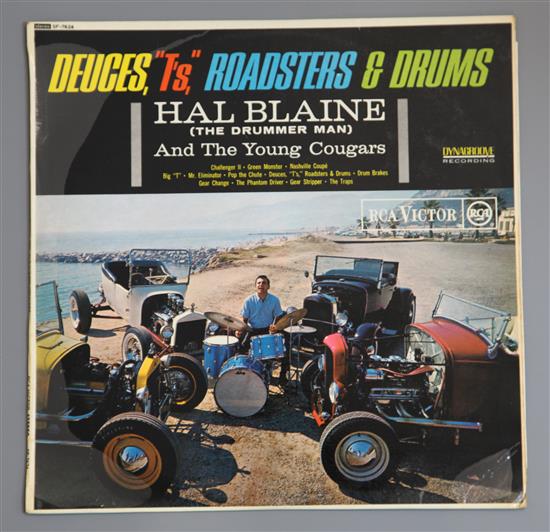 Hal Blaine: Deuces Ts Roadsters & Drums, SF 7624, VG+ - VG+